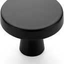 Ravinte 10 Pack Drawer Pulls 1-1/4 Inch Kitchen Cabinet Knobs Solid Round Dresser Drawer Knobs Matte Black Dresser Knobs Drawer Knobs Simple Cabinet Hardware for Cupboard Drawer Pulls