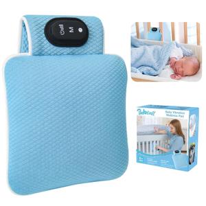 Baby Vibrating Sleep Soother, Baby Sleep Aid, Portable Baby Soothers for Sleep, 3 Adjustable Vibration Modes, 90 Min Timer, Baby Sleep Soother for Home & Travel, Use for Cribs & Strollers (Small, Blue)