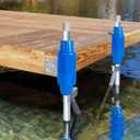 Dock Fender Bumper for Post, Boat Dock Bumpers Slide-Over Post Pole, Slip-On Dock Leg Pipes and Mounting Brackets, Vertical Protection Dock Guards, Soft UV-Resistant Marine-Grade Vinyl