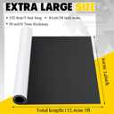 Relaxweex 24 Inch x 5 ft x 30mil Extra Large Adhesive Magnetic Sheet Roll Not Printable Adhesive Backing Cut and Customize Flexible Sheets Blank White Surface Magnetic Sign for Craft Photo Craft