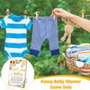 51Pcs Don't Say Baby Shower Game Favor Yellow Bee Sunflower Wooden Sign with 50 Cute Clothespin for Summer Gender Reveal Party Supplies