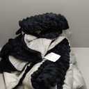 YIKUSH Black Comforter Set King - Luxurious Faux Fur Comforter for Winter, Fluffy Comforter Queen Set with 2 Pillowcases, Soft Warm Black Bedding Set (3 Pieces King-(104"x90"))