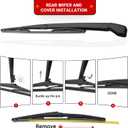 Windshield Wiper Blades Replacement for Toyota Prius 2016-2022 Original Factory Quality Front Rear Wipers Blade Set for My Car - 28" 16" 16" (Pack of 3)