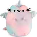 GUND Pusheen Magic Swirl Pusheenicorn Plush Cat Stuffed Animal for Ages 8 and Up, Pink/Blue/Purple, 9.5”