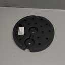 5.95Lb Round Plastic Floor Lamp Base Weight, 9.3 Inch Black Weighted Disc for Home Living Room Bedroom Lighting