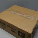 QAPPDA 4oz Glass Jars With Lids,Small Mason Jars,Mini Canning Jars With Black Lids For Honey,Jam,Jelly,Wedding Favor,Shower Favors,Spice Jars For Kitchen Storage & Home,Set of 40