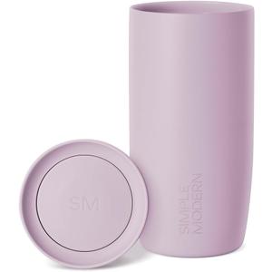 Simple Modern Travel Coffee Mug Tumbler with 360 Lid | Ceramic-Lined Insulated Stainless Steel Cold Brew Iced Coffee Cup | Gifts for Women Men Her Him | Voyager Signature | 16oz | Lavender Mist