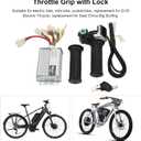 36V Controller, Ebike Controller, 1000W Motor Brushed Speed Controller with Locking Battery Display Throttle Twist Grip for EVO Electric Tricycle Elderly Electric Bike Mini Bike