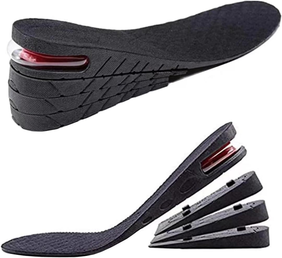 Height Increase Insoles 4-Layer Air up Shoe Lifts Elevator Shoes Insole 2.95inches(7.5 cm) Heels Lift Inserts for Men and Women