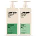 MAYDAY Daily Lice Routine Bundle  12oz Shampoo & 12oz Conditioner | Non-Toxic, Pesticide-Free, Scientifically Proven Lice Defense for All Hair Types | Sandalwood & Mint Formula