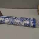 LZYRF Blue and White Chinoiserie Mahjong Mat 31.5 x 31.5 in, Vintage Oriental Chinese Pagoda Temple Anti Slip and Noise Reduction Game Table Cover for Mahjong Dominoes Card Board Tile Games