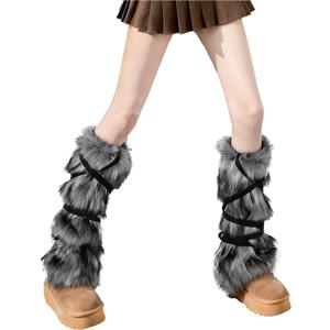 Faux Fur Fuzzy Leg Warmers Furry Boot Covers for Women Fluffy Boot Cuffs Shoes Cover Sleeves Costumes Accessories
.