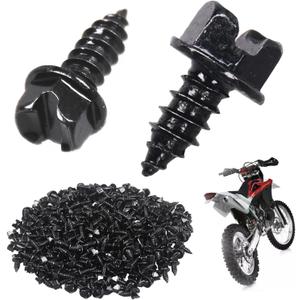Winter Ice & Snow Tire Heavy Duty Studs Spikes (#8) 3/8" Traction Screws 300 Pack - for Racing Dirt Bikes, ATVs, Motorcycles, and Snowmobiles Tracks