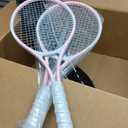 Children's Tennis Racket for 2 Players, Suitable for Beginners, pre Worn 27 inch Lightweight Children's Racket, Suitable for Boys and Girls, Equipped with Tennis, Mid-size