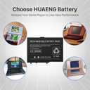 DS Lite Battery, USG-003 2500mAh Li-ion Replacement Battery for Nintendo DS Lite, NDSL Game Player, with Repair Tool Kit (Not for Nintendo DSi, DSi XL, DSi LL)