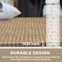 KOZYFLY Boho Runners for Hallways 2x6 ft Washable Kitchen Runner Non Slip Rubber Backed Hall Runners Cotton Entryway Runner Rugs Floor Carpet for Indoor Backdoor Bedroom Kitchen, Tan/Orange/Brown