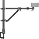 SMALLRIG Triangle Camera Desk Mount, Max. Load 3kg/ 6.6lbs, Overhead Mount with Auxiliary Support Rod, with Phone Holder and Small Ball Head for Camera/Phone/Light/Webcam