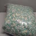 SLEEPBELLA Queen Size Comforter Set Yellow Flowers & Green Botanical Pattern Printed on White 100% Cotton Fabric, Ultra Soft Microfiber Inner Fill 3Pcs Bedding Set