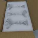 4.33" Tall Glass Candlestick Set of 6 Clear Crystal Candle Holders for Glass Taper Holder Decor for Wedding Birthday Party Christmas