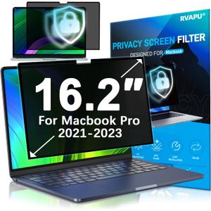 for Macbook Pro 16 inch Privacy Screen Protector Removable Anti Glare Peeping Anti Blue Light Privacy Filter Shield for Mac 16.2 Inch (2021-2024) Laptop