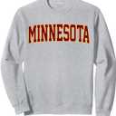 Retro Minnesota Tee Vintage Minnesota Gold Maroon Throwback Sweatshirt L
