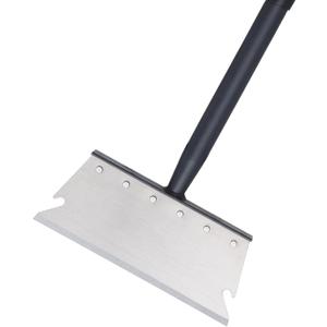 Pragmatist Garden Shovel, Ice Scraper, Multifunctional Cleaning Shovel with 59" Adjustable Handle Heavy Duty Garden Tool for Lawn Edging, Scraping, Weed and Ice Removal (Silver)