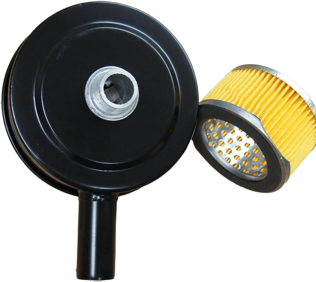 5" Air Compressor Intake Filter Silencer - 3/4" MPT Thread, Replaceable Paper Cartridge, Heavy-Duty Metal Housing (MAF004) - Reduce Noise & Protect Compressor from Dust