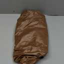 Obstal Fitted Round Table Cloth, Reversible Waterproof Stain Resistant Elastic Stretch Tablecloth, Wipe Clean Table Cover for Outdoor/Indoor Use, Fits Round Tables up to 48" - 56" Diameter, Coffee