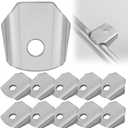 10 PCS Trick Tabs, Weld Tabs 3/8" Hole,1-3/4" Length & Width, Trick Tabs, Shock Tabs, Steel Universal Weld On Tab Axle for Shock Mounts, Trailers & Roll Cages
