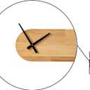 Clockswise 20" Industrial Style Modern LED Wall Clock Wood and Metal Design Round Black Frame Minimalist Contemporary Home Decor Perfect Accent for Office Studio Gym Living Room and Creative Spaces