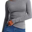 ANRABESS Womens Long Sleeve Thermal Shirts Slim Fit Basic Tee Tops Warm Fleece Undershirts 2025 Fall Winter Layer Outfits S