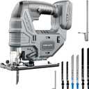 Cordless Jigsaw Compatible with DeWalt 20V Battery, Brushless Motor, 7-Speed Variable Control, 3200 RPM, 800W Power, 045 Bevel, LED Light, 6 Blades Included (Tool Only)