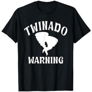 Twinado Funny Twin T-Shirt, Black, 2XL