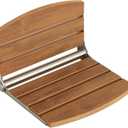 17.5" Folding Shower Seat Wall Mounted,Foldable Shower Bench,Fold Down Shower Seat,Folding Shower Seat Bench,Wall Mount Shower Seat Bench Chair (Teak)