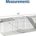 Havahart Large 2 Door Humane Catch and Release Live Animal Trap for Armadillos, Beavers, Bobcats, Small Dogs, Cats, Foxes, Groundhogs, Nutria, Opossums, Raccoons, Live Catch Trap for Stray Dogs 1045SR