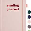 5 MINUTES A DAY Reading Journal with 75 Book Review, Book Journal for Book Lovers, Readers - Review Prompts & Daily and Monthly Reading Tracking & Reading Challenge, Reading Notebook Gift, A5, Pink