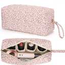 Travel Hair Tool Bag Compatible with Dyson Airwrap and Shark Flex Style Carrying Case, Floral Portable Hair Dryer Bag Organizer