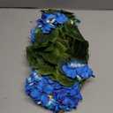 MEIVINES Fake Flowers 2PCS 17.3In Artificial Geraniums for Outdoors Realistic Artificial Geraniums UV Resistant Silk Flowers for Home Garden Wedding Indoor Outdoor Decoration (Blue)