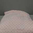 Alomidds Weighted Blanket, Luxury Velvet Weighted Blankets for Adults and Kids, Warm and Breathable Soft and Comfort Minky, Cute Heavy Blanket with Premium Glass Beads (41"x60" 7LBS, Pink)
