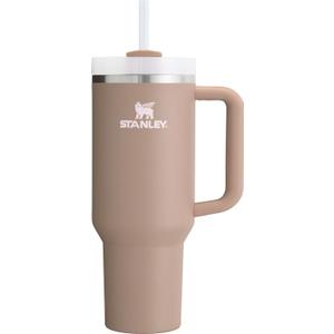 STANLEY Quencher H2.0 Tumbler with Handle and Straw 40 oz | Flowstate 3-Position Lid | Cup Holder Compatible for Travel | Insulated Stainless Steel Cup | BPA-Free | Almond Rose