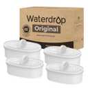 [Original] Waterdrop PF-01A Water Filter Replacement for Waterdrop Pitcher and Dispenser Filtration System, NSF Certified, Reduces Lead, PFAS, PFOA/PFOS, Last Up to 200 Gallons, 4 Pack
