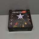 Mrrihand Christmas Tree Topper Lighted with 6 Projection Modes, Christmas Star Tree Topper Built-in LED Rotating Lights, Silver 3D Glitter Dynamic Projection for Christmas Tree Decorations