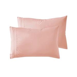 Nestl Peach Beige Pillow Cases - Queen Size Set of 2, Soft Microfiber Pillow Cases with Envelope Closure, 20x30 Inches