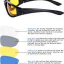 4 Pair Motorcycle Glasses Riding Glasses UV Protection Windproof And Dustproof Motorcycle Foam Cushion Goggles