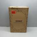 Kono Small 20 Inch Expandable Carry On Luggage with Quiet Spinner Wheels & TSA Lock, Scratch and Drop Resistant PC+ABS Hardside 22x14x9 Airline Approved Suitcase, Cream White & Brown