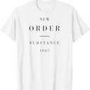 New Order Substance TShirt, White, XLarge