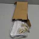 Alise Floating Shelf Brackets 4 Pcs, 90 L Brackets Heavy Duty for Wood, 12in White Brackets for Walls Hidden Shelves, Metal Shelving Supports for Home, Garden, Office and DIY