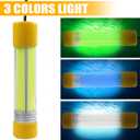 OROOTL Underwater Fishing Light Super Bright 16000 Lumens 21.5W 12V LED Night Fishing Light Deep Drop Fish Lamp Fishing Bait Finder for Shrimp Prawns Squid Boat Dock, Green