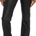 PAIGE Women's Sloane Jolene Pockets Low Rise Trouser Fit Slight Bootcut in Black Fog Luxe Coating (34)