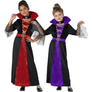 Morph Vampire Costume Kids, Vampire Costume For Girls, Girls Halloween Costumes, Kids Halloween Costumes (10-12 Years, Red)